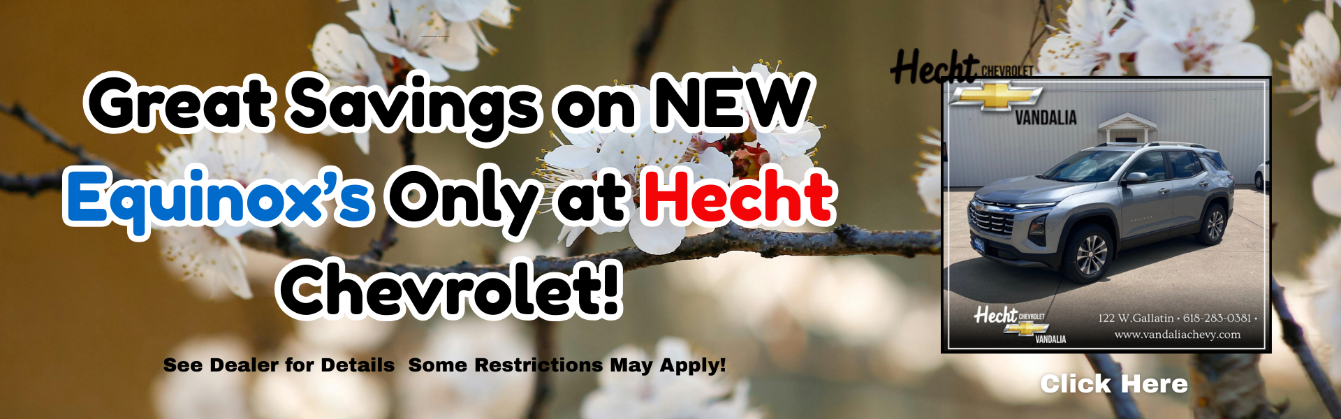 March equinox banner 2026 new vehicls